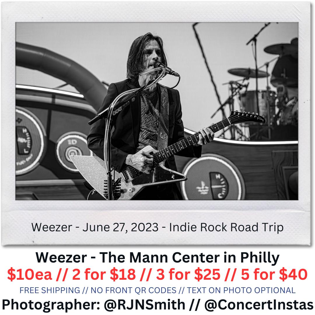 Weezer - Indie Rock Road Trip - Philly 6/27/23 - Instax Concert Print / polaroid - 009
