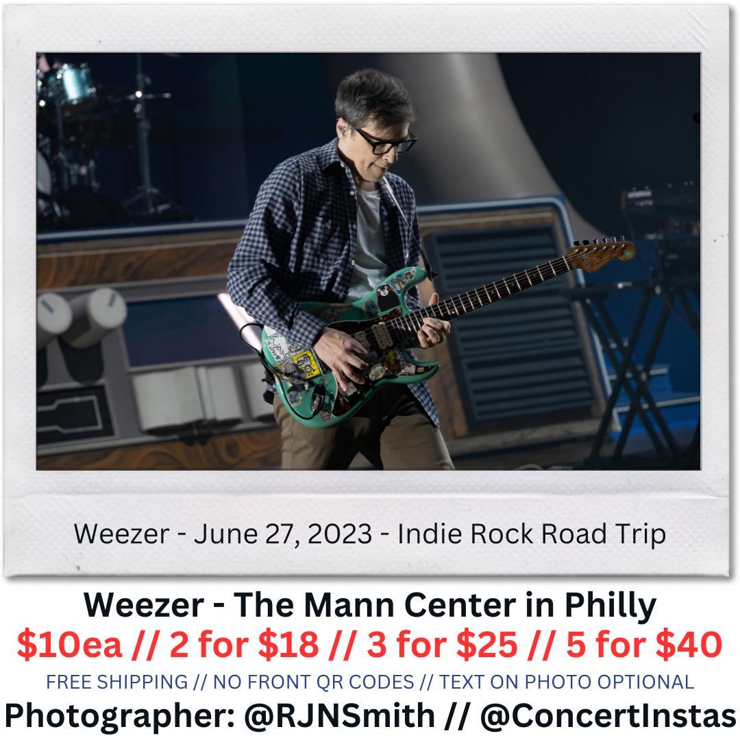 Weezer - Indie Rock Road Trip - Philly 6/27/23 - Instax Concert Print / polaroid - 008